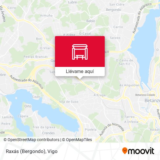 Mapa Raxás (Bergondo)