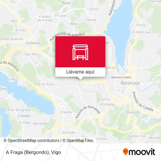 Mapa A Fraga (Bergondo)