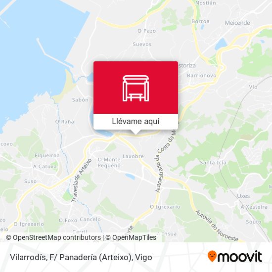 Mapa Vilarrodís, F/ Panadería (Arteixo)