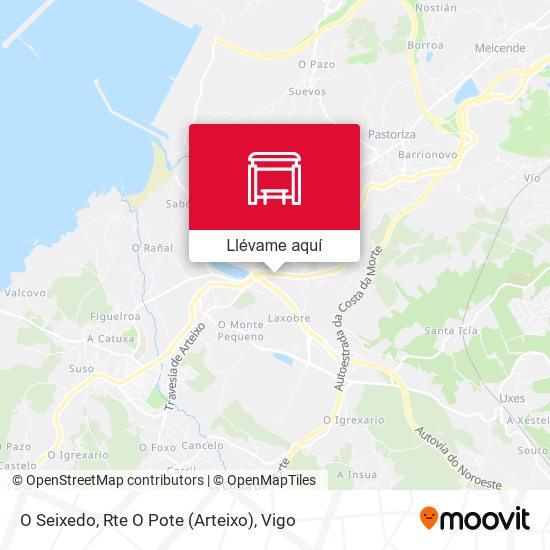 Mapa O Seixedo, Rte O Pote (Arteixo)