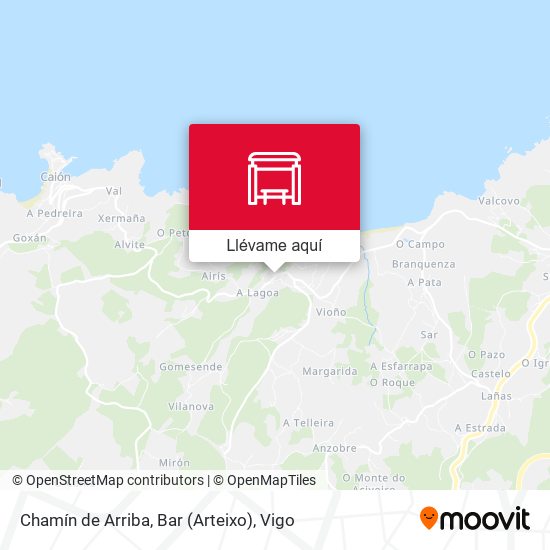 Mapa Chamín de Arriba, Bar (Arteixo)