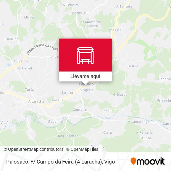 Mapa Paiosaco, F/ Campo da Feira (A Laracha)