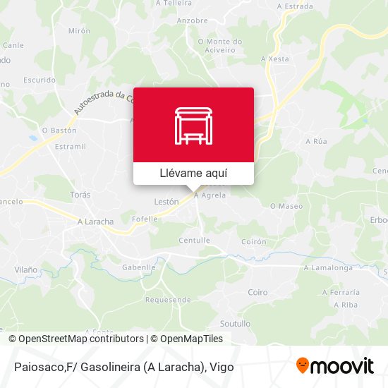 Mapa Paiosaco,F/ Gasolineira (A Laracha)