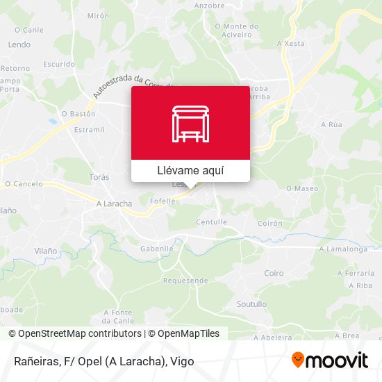 Mapa Rañeiras, F/ Opel (A Laracha)
