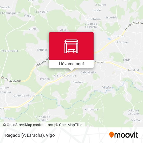 Mapa Regado (A Laracha)