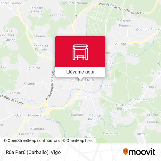 Mapa Rúa Perú (Carballo)