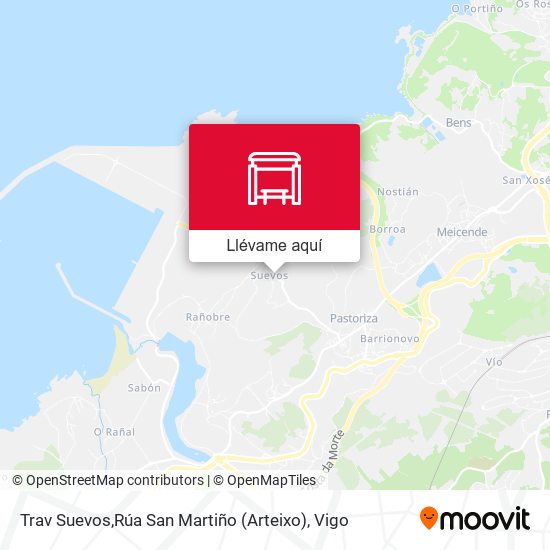 Mapa Trav Suevos,Rúa San Martiño (Arteixo)