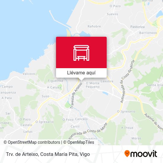 Mapa Trv. de Arteixo, Costa María Pita