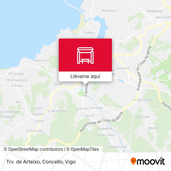 Mapa Trv. de Arteixo, Concello