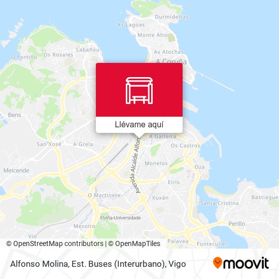 Mapa Alfonso Molina, Est. Buses (Interurbano)