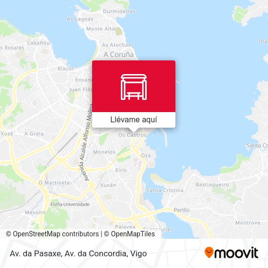 Mapa Av. da Pasaxe, Av. da Concordia