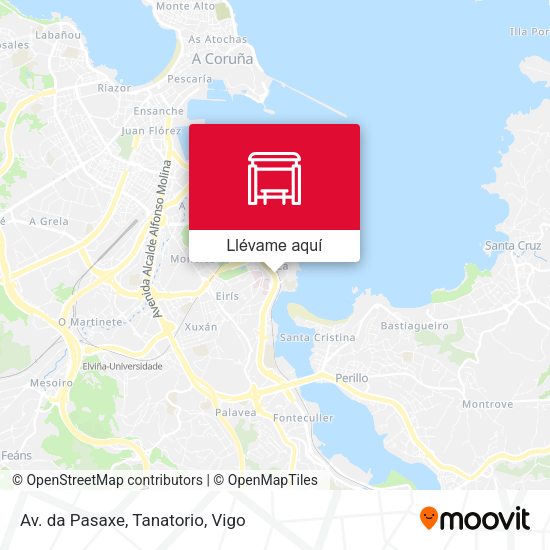 Mapa Av. da Pasaxe, Tanatorio
