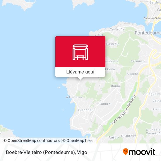 Mapa Boebre-Vieiteiro (Pontedeume)