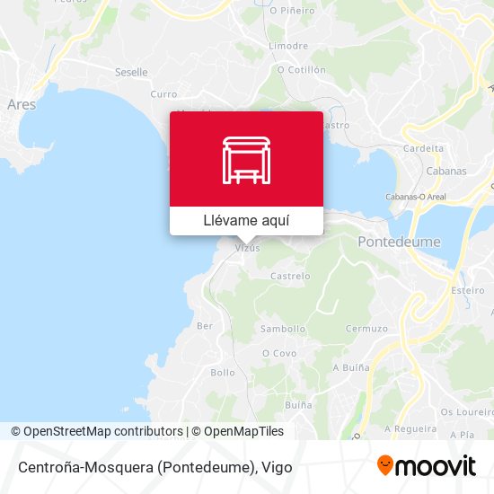 Mapa Centroña-Mosquera (Pontedeume)