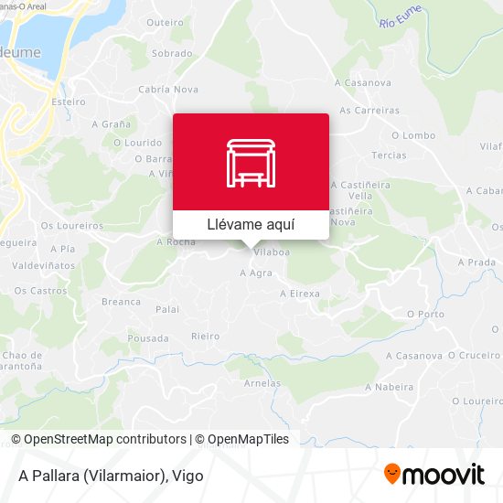 Mapa A Pallara (Vilarmaior)