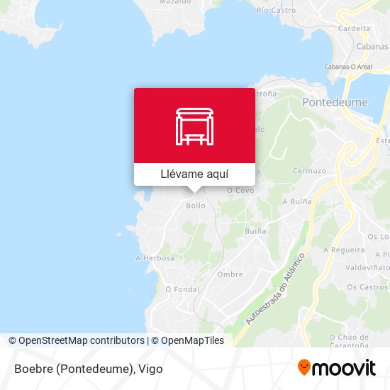 Mapa Boebre (Pontedeume)