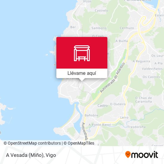 Mapa A Vesada (Miño)
