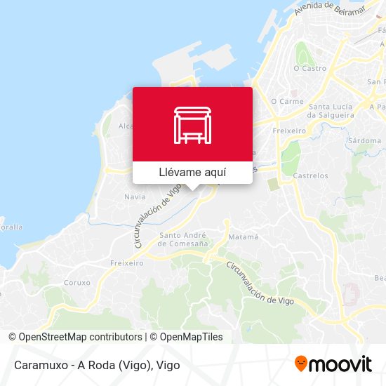 Mapa Caramuxo - A Roda (Vigo)