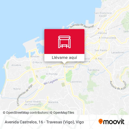 Mapa Avenida Castrelos, 16 - Travesas (Vigo)