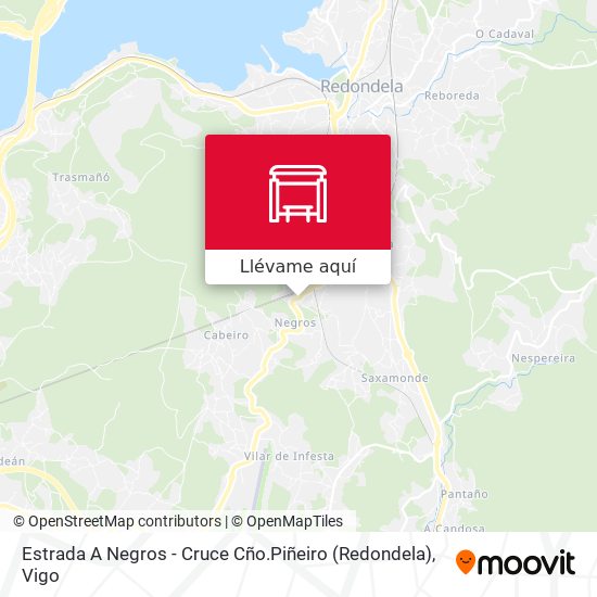Mapa Estrada A Negros - Cruce Cño.Piñeiro (Redondela)