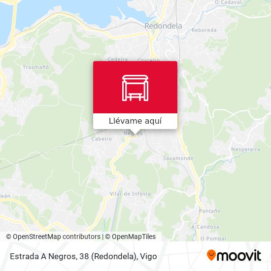 Mapa Estrada A Negros, 38 (Redondela)