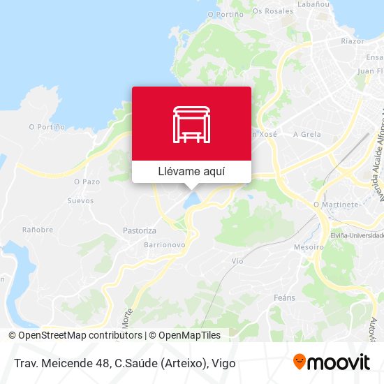 Mapa Trav. Meicende 48, C.Saúde (Arteixo)