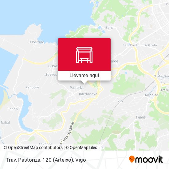 Mapa Trav. Pastoriza, 120 (Arteixo)