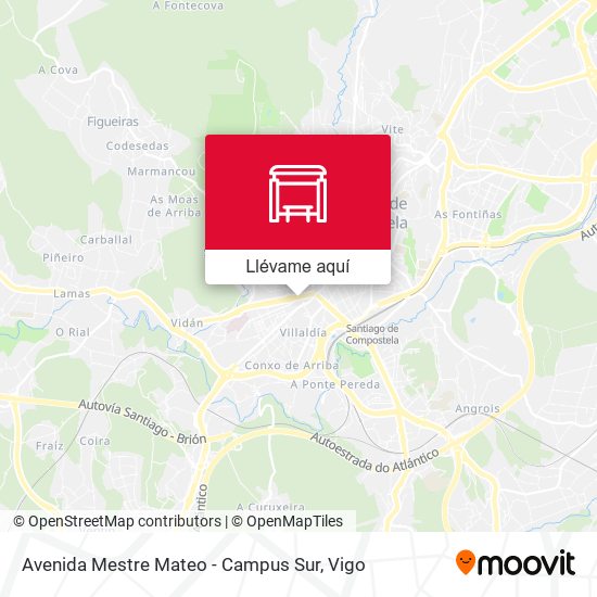 Mapa Avenida Mestre Mateo - Campus Sur