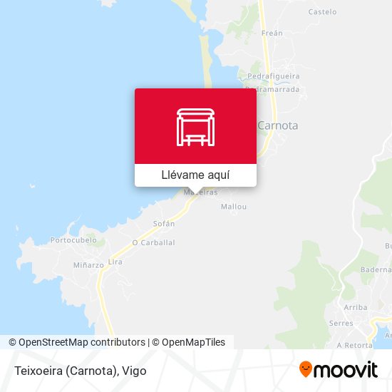 Mapa Teixoeira (Carnota)