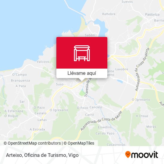 Mapa Arteixo, Oficina de Turismo