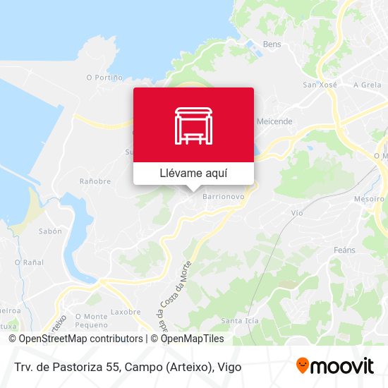 Mapa Trv. de Pastoriza 55, Campo (Arteixo)