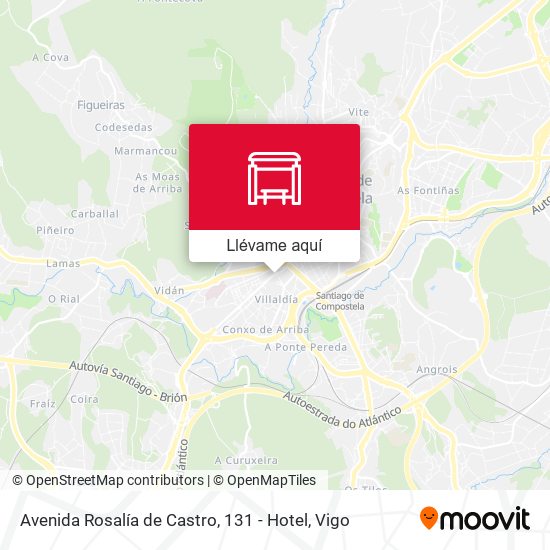 Mapa Avenida Rosalía de Castro, 131 - Hotel