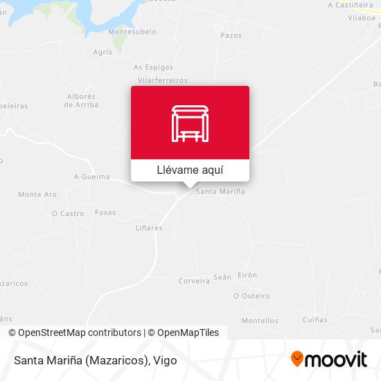 Mapa Santa Mariña (Mazaricos)