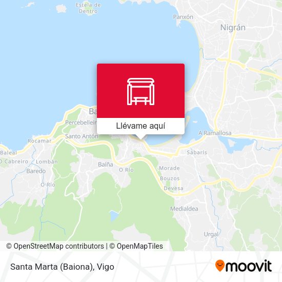 Mapa Santa Marta (Baiona)