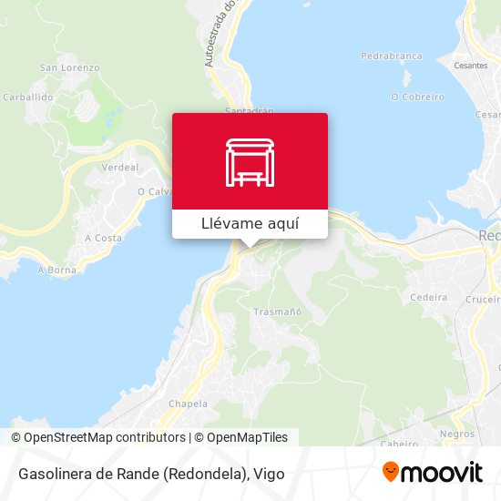 Mapa Gasolinera de Rande (Redondela)