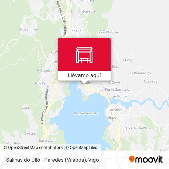 Mapa Salinas do Ulló - Paredes (Vilaboa)
