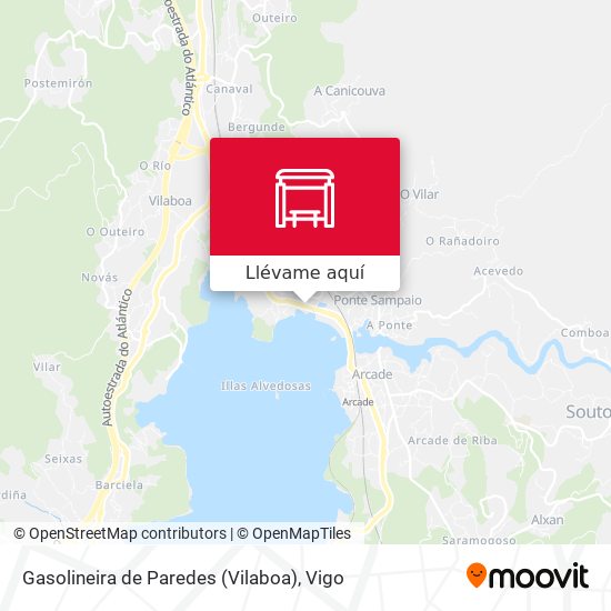 Mapa Gasolineira de Paredes (Vilaboa)