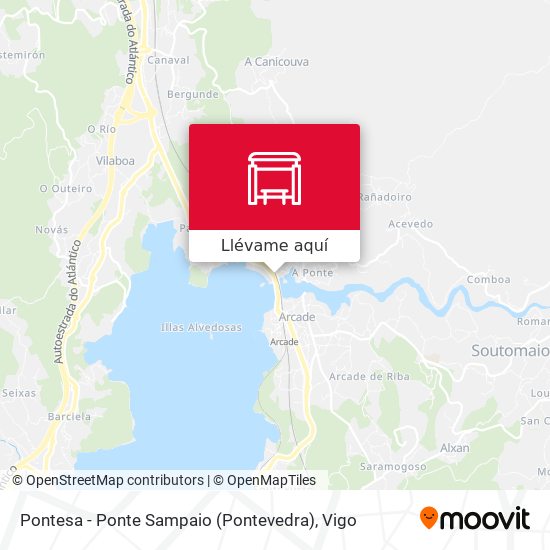 Mapa Pontesa - Ponte Sampaio (Pontevedra)