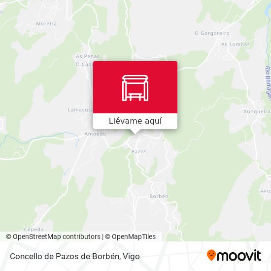 Mapa Concello de Pazos de Borbén