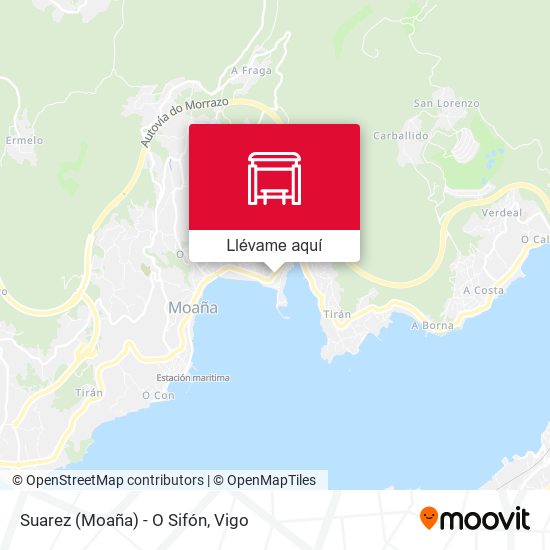 Mapa Suarez (Moaña) - O Sifón