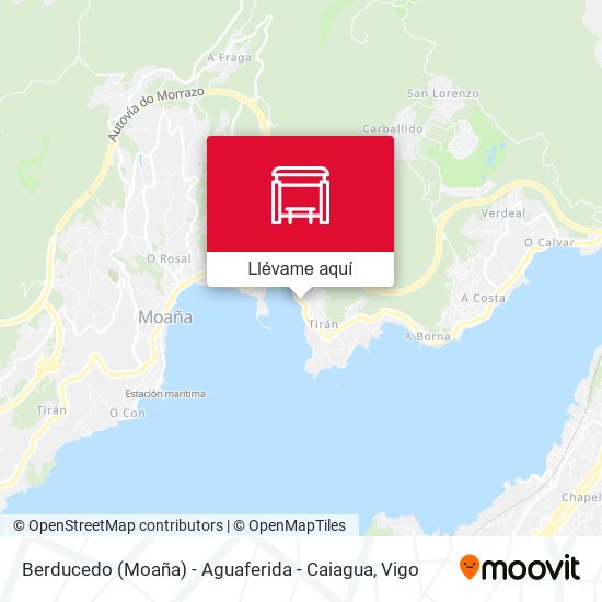 Mapa Berducedo (Moaña) - Aguaferida - Caiagua