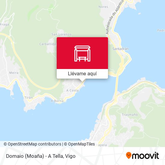 Mapa Domaio (Moaña) - A Tella