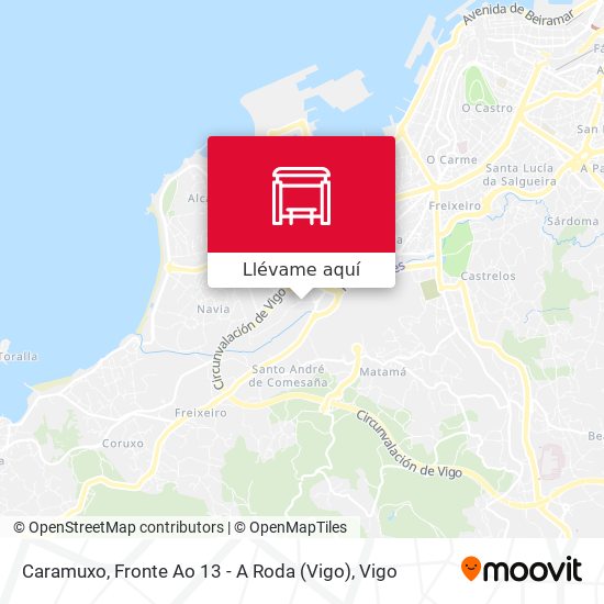 Mapa Caramuxo, Fronte Ao 13 - A Roda (Vigo)