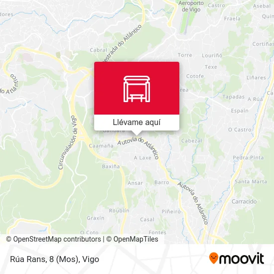 Mapa Rúa Rans, 8 (Mos)