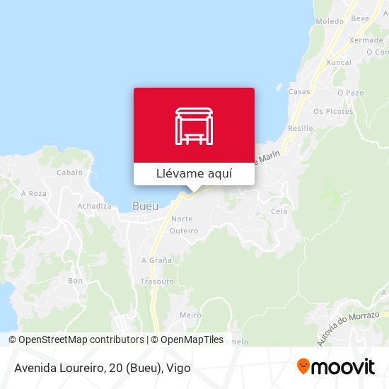 Mapa Avenida Loureiro, 20 (Bueu)