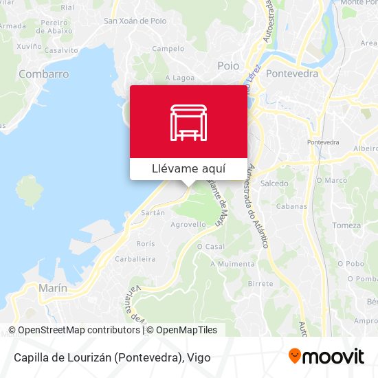 Mapa Capilla de Lourizán (Pontevedra)