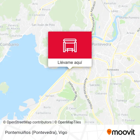 Mapa Pontemuiños (Pontevedra)