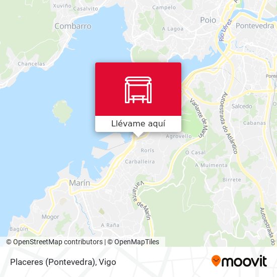 Mapa Placeres (Pontevedra)