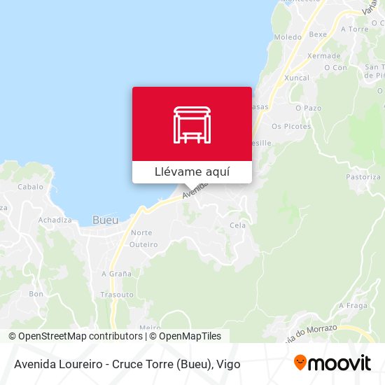 Mapa Avenida Loureiro - Cruce Torre (Bueu)