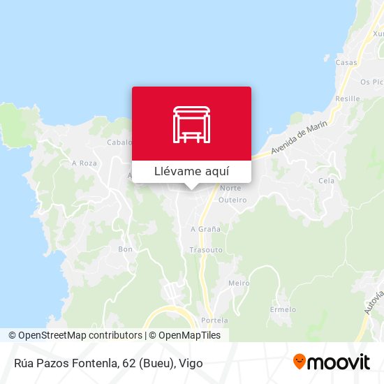 Mapa Rúa Pazos Fontenla, 62 (Bueu)